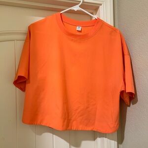 Old Navy Active Vibrant Orange StretchTech Tee